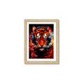 Picture of Tiger With Headphones animal _GroupedProduct_Rectangle_Portrait_Framed_Matted_