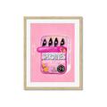 Picture of Sardines Tin Can Pink _GroupedProduct_Rectangle_Portrait_Framed_Matted_