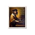 Picture of Old Vinyl Sounds Better Typography Poster _GroupedProduct_Rectangle_Portrait_Framed_Matted_