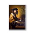 Picture of Old Vinyl Sounds Better Typography Poster _GroupedProduct_Rectangle_Portrait_Framed_Matted_