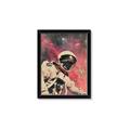 Picture of Astronaut in  Space _GroupedProduct_Rectangle_Portrait_Framed_Matted_