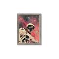 Picture of Astronaut in  Space _GroupedProduct_Rectangle_Portrait_Framed_Matted_