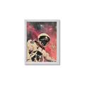 Picture of Astronaut in  Space _GroupedProduct_Rectangle_Portrait_Framed_Matted_