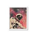 Picture of Astronaut in  Space _GroupedProduct_Rectangle_Portrait_Framed_Matted_