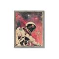 Picture of Astronaut in  Space _GroupedProduct_Rectangle_Portrait_Framed_Matted_