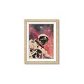 Picture of Astronaut in  Space _GroupedProduct_Rectangle_Portrait_Framed_Matted_