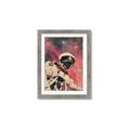Picture of Astronaut in  Space _GroupedProduct_Rectangle_Portrait_Framed_Matted_