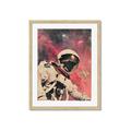 Picture of Astronaut in  Space _GroupedProduct_Rectangle_Portrait_Framed_Matted_