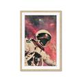 Picture of Astronaut in  Space _GroupedProduct_Rectangle_Portrait_Framed_Matted_