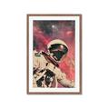 Picture of Astronaut in  Space _GroupedProduct_Rectangle_Portrait_Framed_Matted_