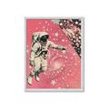 Picture of Astronaut in  Space _GroupedProduct_Rectangle_Portrait_Framed_Matted_