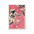 Picture of Astronaut in  Space _GroupedProduct_Rectangle_Portrait_Framed_Matted_