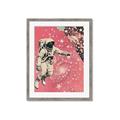 Picture of Astronaut in  Space _GroupedProduct_Rectangle_Portrait_Framed_Matted_
