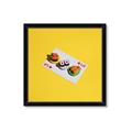 Picture of Sushi Selection on a Playing Card _GroupedProduct_Square_Framed_Matted_