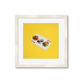Picture of Sushi Selection on a Playing Card _GroupedProduct_Square_Framed_Matted_