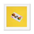 Picture of Sushi Selection on a Playing Card _GroupedProduct_Square_Framed_Matted_