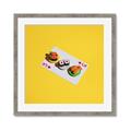 Picture of Sushi Selection on a Playing Card _GroupedProduct_Square_Framed_Matted_