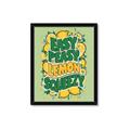 Picture of Easy Peasy Lemon Squeezy Typography Poster _GroupedProduct_Rectangle_Portrait_Framed_Matted_