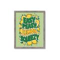 Picture of Easy Peasy Lemon Squeezy Typography Poster _GroupedProduct_Rectangle_Portrait_Framed_Matted_