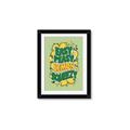 Picture of Easy Peasy Lemon Squeezy Typography Poster _GroupedProduct_Rectangle_Portrait_Framed_Matted_