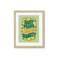 Picture of Easy Peasy Lemon Squeezy Typography Poster _GroupedProduct_Rectangle_Portrait_Framed_Matted_