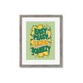 Picture of Easy Peasy Lemon Squeezy Typography Poster _GroupedProduct_Rectangle_Portrait_Framed_Matted_