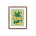 Picture of Easy Peasy Lemon Squeezy Typography Poster _GroupedProduct_Rectangle_Portrait_Framed_Matted_