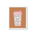 Picture of Caffeeine Queen Poster _GroupedProduct_Rectangle_Portrait_Framed_Matted_