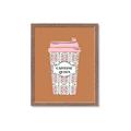Picture of Caffeeine Queen Poster _GroupedProduct_Rectangle_Portrait_Framed_Matted_