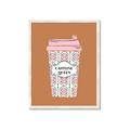 Picture of Caffeeine Queen Poster _GroupedProduct_Rectangle_Portrait_Framed_Matted_
