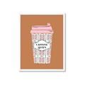 Picture of Caffeeine Queen Poster _GroupedProduct_Rectangle_Portrait_Framed_Matted_