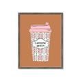 Picture of Caffeeine Queen Poster _GroupedProduct_Rectangle_Portrait_Framed_Matted_