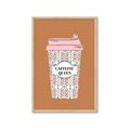 Picture of Caffeeine Queen Poster _GroupedProduct_Rectangle_Portrait_Framed_Matted_