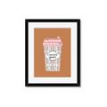 Picture of Caffeeine Queen Poster _GroupedProduct_Rectangle_Portrait_Framed_Matted_