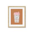 Picture of Caffeeine Queen Poster _GroupedProduct_Rectangle_Portrait_Framed_Matted_