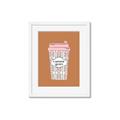 Picture of Caffeeine Queen Poster _GroupedProduct_Rectangle_Portrait_Framed_Matted_
