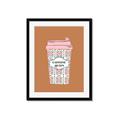 Picture of Caffeeine Queen Poster _GroupedProduct_Rectangle_Portrait_Framed_Matted_
