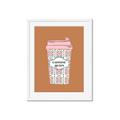 Picture of Caffeeine Queen Poster _GroupedProduct_Rectangle_Portrait_Framed_Matted_