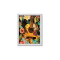 Picture of Music Guitar Collage  _GroupedProduct_Rectangle_Portrait_Framed_Matted_