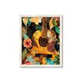 Picture of Music Guitar Collage  _GroupedProduct_Rectangle_Portrait_Framed_Matted_
