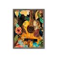 Picture of Music Guitar Collage  _GroupedProduct_Rectangle_Portrait_Framed_Matted_