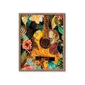 Picture of Music Guitar Collage  _GroupedProduct_Rectangle_Portrait_Framed_Matted_