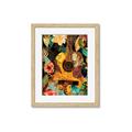 Picture of Music Guitar Collage  _GroupedProduct_Rectangle_Portrait_Framed_Matted_