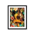 Picture of Music Guitar Collage  _GroupedProduct_Rectangle_Portrait_Framed_Matted_