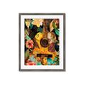 Picture of Music Guitar Collage  _GroupedProduct_Rectangle_Portrait_Framed_Matted_