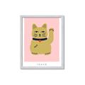 Picture of Maneki Neko – Lucky Cat _GroupedProduct_Rectangle_Portrait_Framed_Matted_