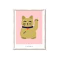 Picture of Maneki Neko – Lucky Cat _GroupedProduct_Rectangle_Portrait_Framed_Matted_