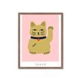 Picture of Maneki Neko – Lucky Cat _GroupedProduct_Rectangle_Portrait_Framed_Matted_