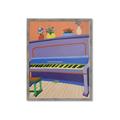 Picture of Retro Style Piano _GroupedProduct_Rectangle_Portrait_Framed_Matted_