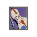 Picture of Retro Style Violin _GroupedProduct_Rectangle_Portrait_Framed_Matted_